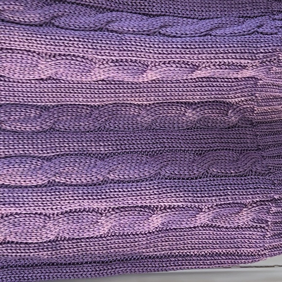 Ralph Lauren Purple Collection Cable Knit Sweater - Women's Lightweight Crewneck - Picture 4 of 7